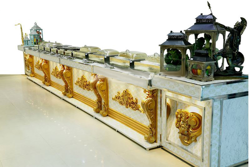 Glossy Roman Design Catering Counter