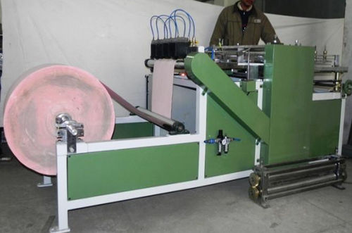 Green & White Rotary Pleating Mc Dimple Machine