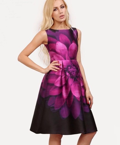 Black Digital Printed Kurtis
