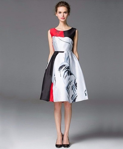 White Multi Color Kurtis