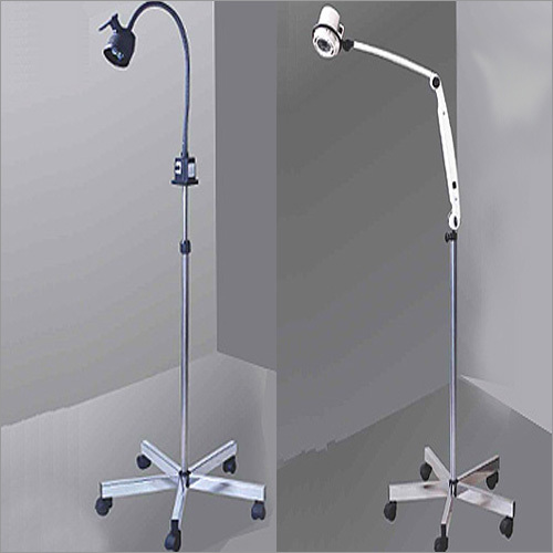 Examination Light - Steel Arm Reach 800-1000mm Base Diameter 500-600mm Color Temp 5000-6500K | Adjustable Arm Anti-Rust Coating LED Illumination Durable Design Mobile Base