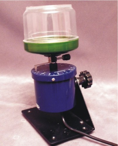 Clinostat Electric - Plastic Material 4 RPM Rotating Table for Heliotropism and Geotropism Demonstration Adjustable Angle with Protective Cover