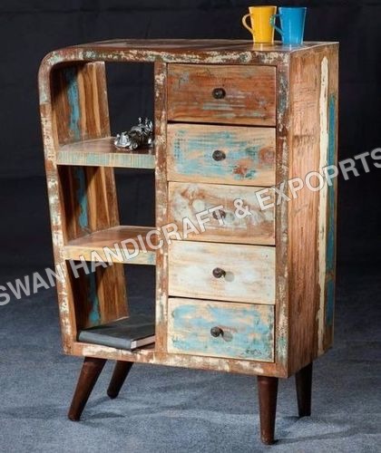 Handmade Reclaimed Trondheium Wood Shelving Unit