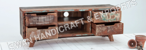 Handmade Reclaimed Wooden Tv Cabinet