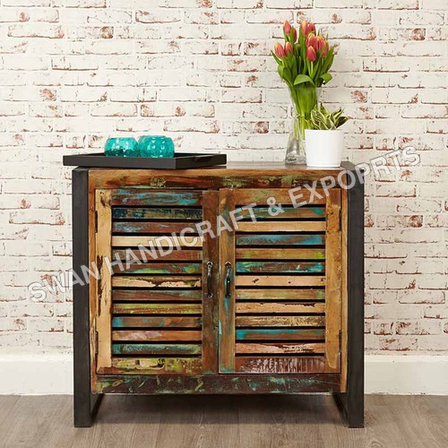 Handmade Recycled Wood Side Board
