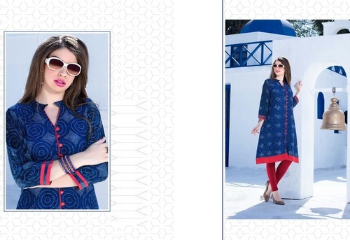 Dry Cleaning Blue Kurtis