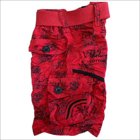 Kids Fancy Cotton Cargo Shorts