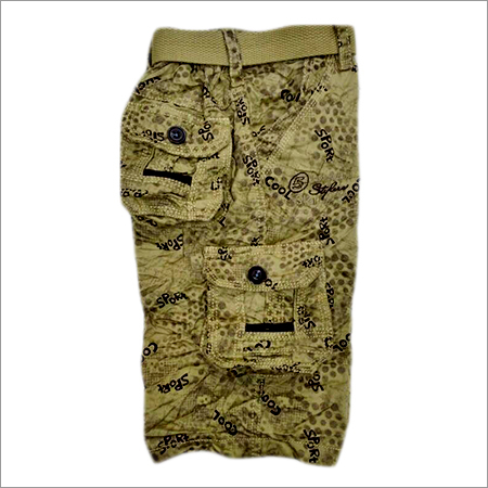 Kids Trendy Print Cargo Shorts
