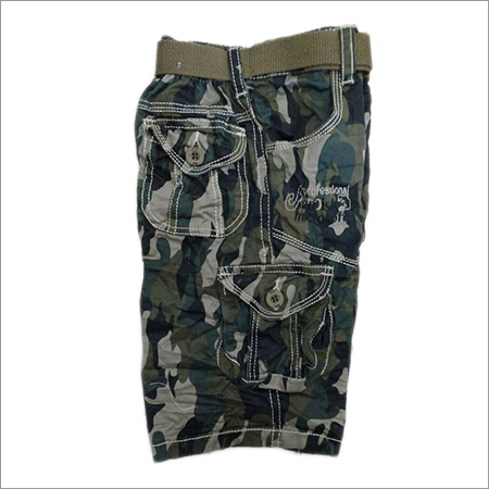 Kids Military Print Cargo Short