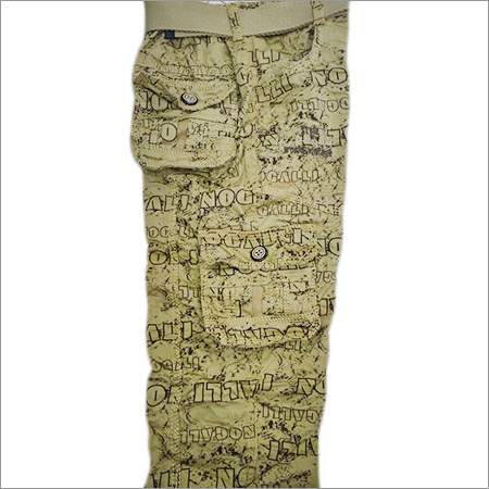Kids Printed Cargo Pant