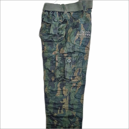 Kids Military Print Cargo Pant