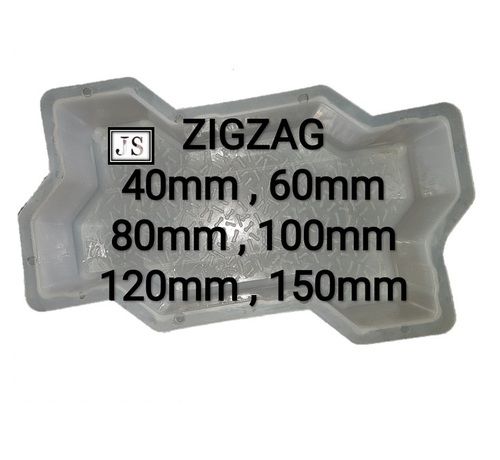 Zig-Zag Paver Block Plastic Mould