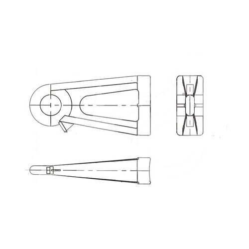 HOOK BOLT FOR SUSPENSION CLAMP