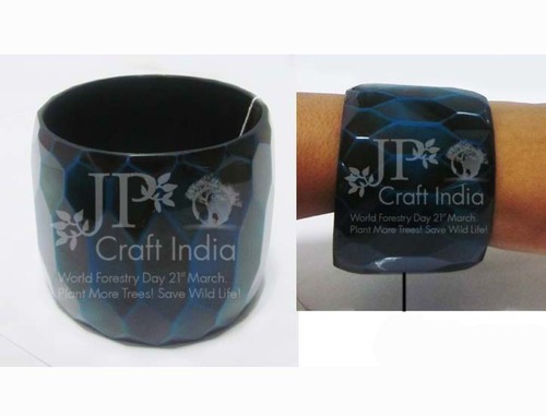 Resin Navy Blue Bangle Diameter: 66