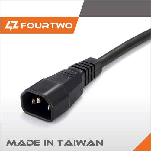 UL Approved IEC C14 America Power Cord - PVC Material 15A Rated Current Customized Color | Voltage: 250 Watt Self Grounding Versatile Compatibility