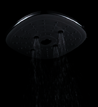 Mist Shower - Aluminum & Stainless Steel, 8x8 Inch Square Design | Pipe Connection For Enhanced Durability And Elegance