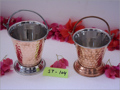 Brass Coated Bucket