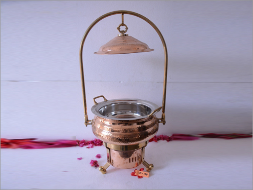 Brass Coated Chef Dish Warmer
