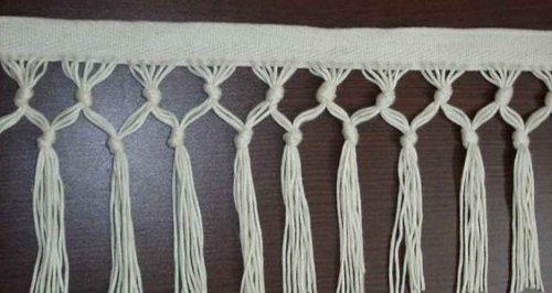 FRINGE - Cotton 4" Width, 1" Spacing, Off-White | Decorative, Versatile, Durable, Stylish Fabric Trim