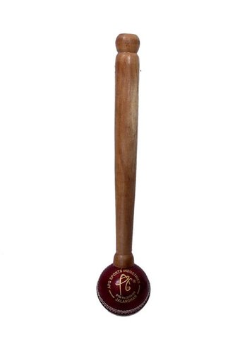 APG Cricket Bat Knocking Ball Mallet - Leather & Sheesham Wood Red Color for Enhanced Impact Resistance and Easy Portability