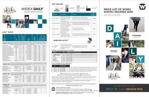 White Widex Hearing Price List