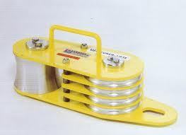 Laboratory Pulley Blocks - Metal 8x2cm & 8x1cm Sizes | Yellow and Silver Single/Double/Triple Configurations