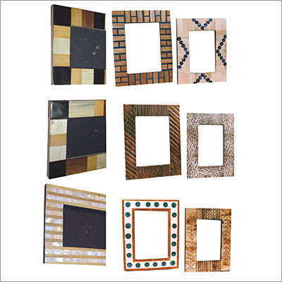 Buffalo Horns and Bones Photo Frame