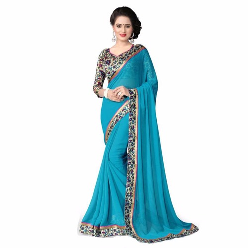 Blue Saree