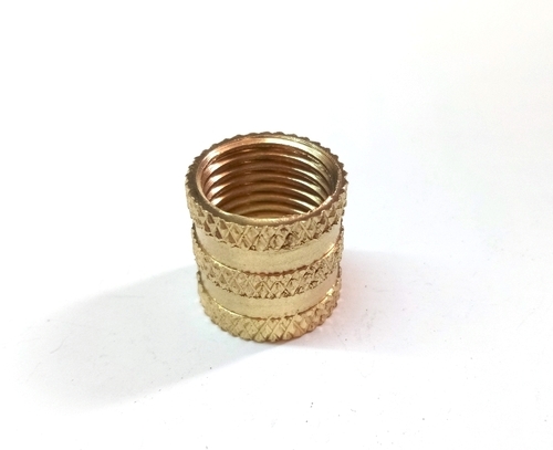 Brass Knurling Inserts - High Grade Brass, Variable Dimensions, Gold Finish | Customizable, Durable, Easy Install, Secure Grip, Strong Hold, Versatile Use