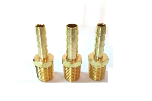 Brass Nipple - 1/4-1 Inch, Gold | Corrosion Resistant, Durable, High Performance, LPG Stove Compatible, NPT Thread, 600 PSI Pressure Rating