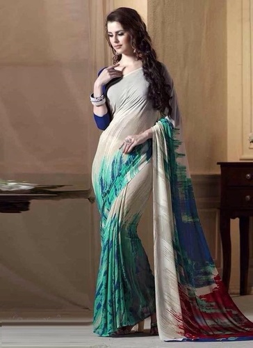 Whiite Bollywood Saree