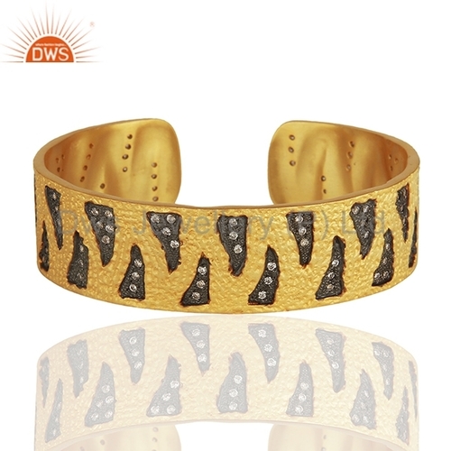 Gold Plated Cz Fashion Cuff Jewelry Gender: Women