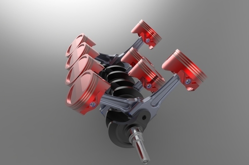 Steel And Plastic Laboratory Crank & Connecting Rod Model