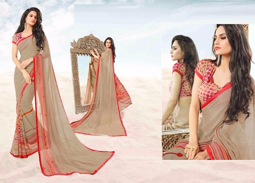 Cofee Georgette Saree