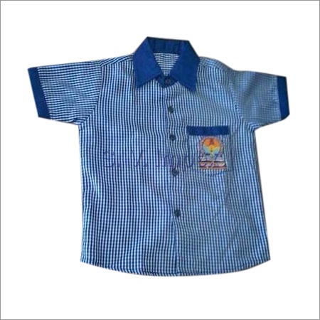 School Check Shirt Gender: Unisex