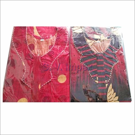 Printed Ladies Cotton Maxi