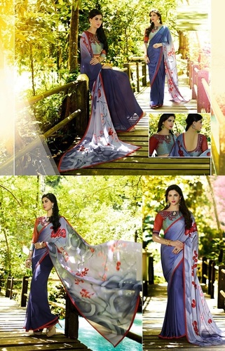 Blue Saree
