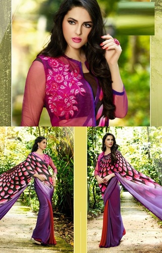 Blue Trendy Saree