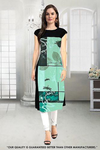 Long Crepe Kurti Size: Medium