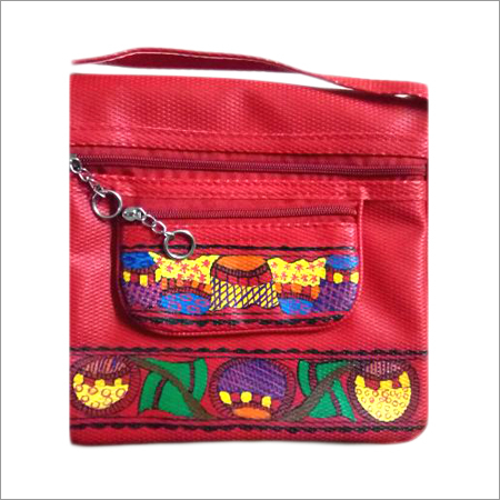 Birds Mithila Painting Purse