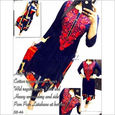 Cotton Ladies Fancy Kurti