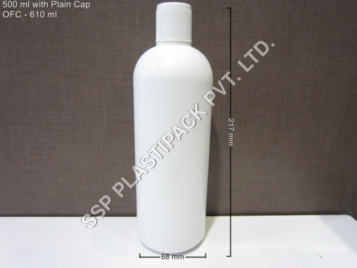 500 ml Round Bottle with Plain Cap