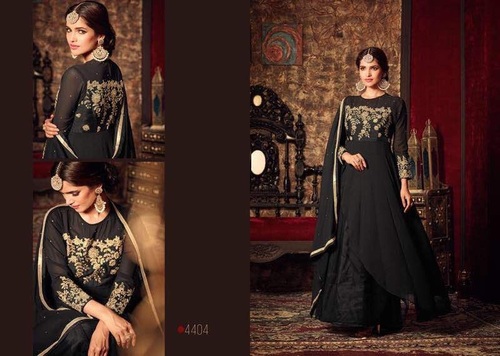 Georgette Black Beauty Stylish Salwar Kameez Online