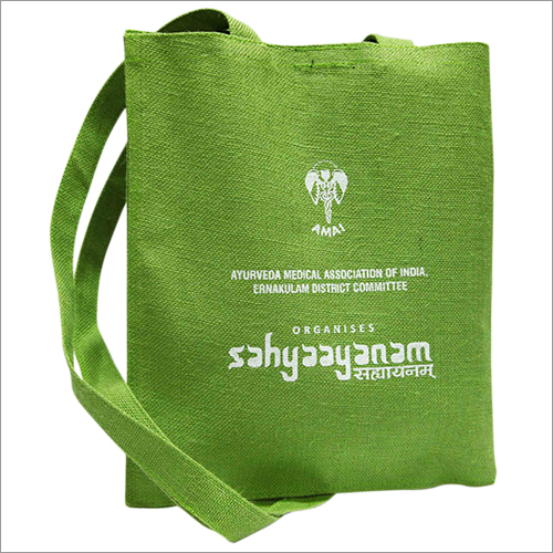 Jute Bag - Customized Sizes Small to Large | Green Color, Promotional and Shopping Usage, Personalized Designs and Logos
