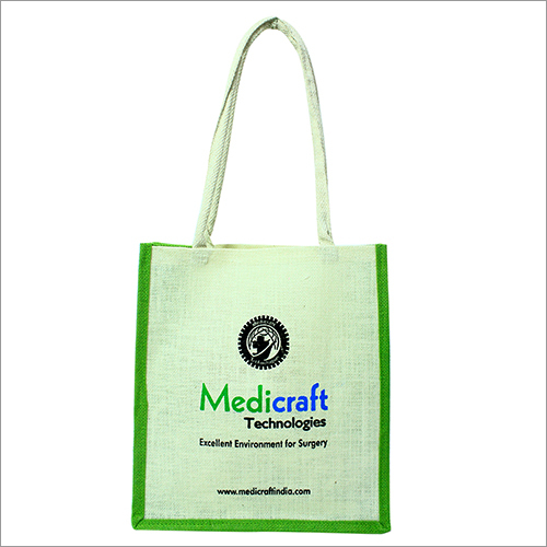 Jute Bag - Small to Large Sizes, Green Color | Customized Designs, Logos, and Weights for Promotional and Shopping Use