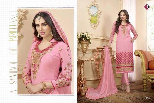 Stylish Salwar Kameez - Cotton Silk Printed Pattern Embroidered Design | Vibrant Colors and Sizes Available