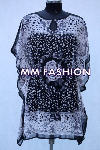 Digital Print Kaftan - Silk, Plus Size | Anti UV, Anti Wrinkle, Breathable, Quick Dry, Washable, All Season