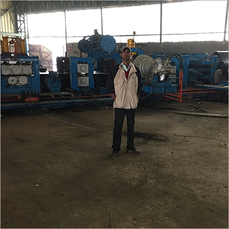 Spiral Pipe Mill Coil Feeding To Pipe Forming