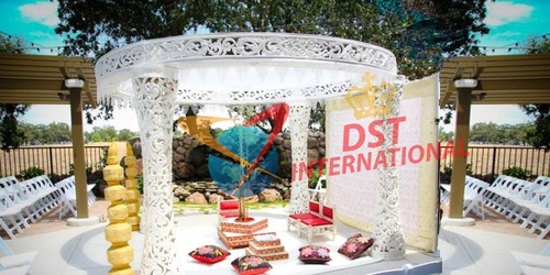 Latest White Fiber Mandap