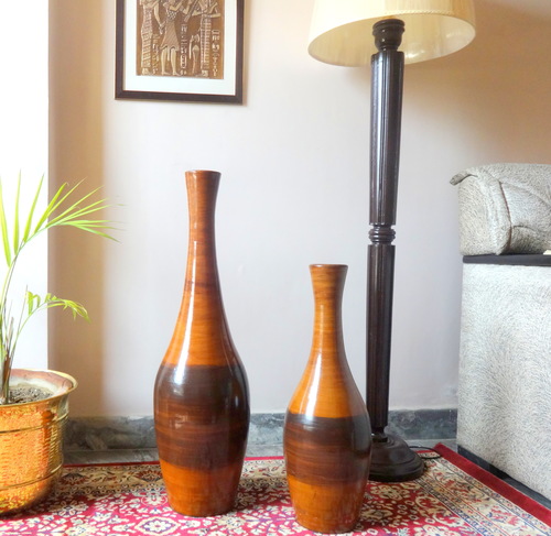 Terracotta Table Vase Bottom Diameter: 5 Inch (In)